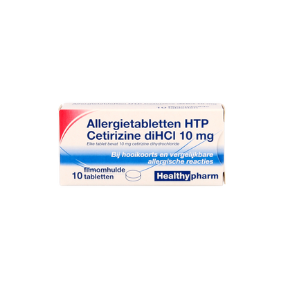 Healthypharm Cetirizine diHCl 10mg 10 Tabletten