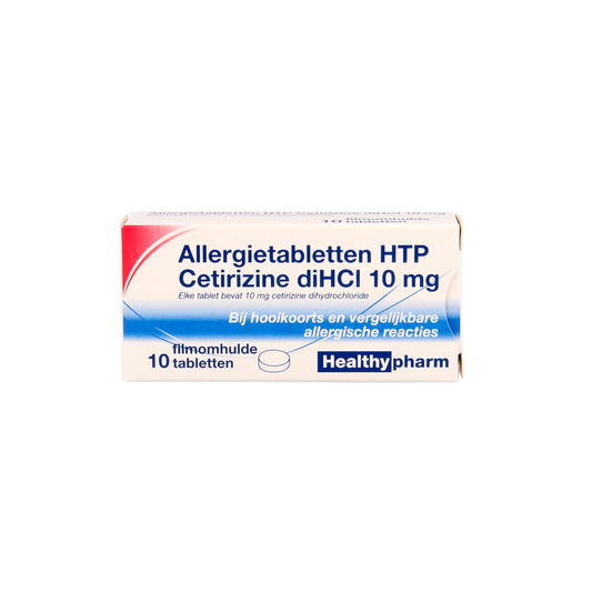 Healthypharm Cetirizine diHCl 10mg 10 Tabletten