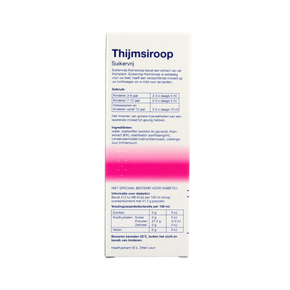 Healthypharm Thijmsiroop suikervrij 150 Milliliter