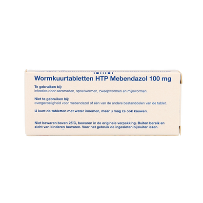 Healthypharm Mebendazol/wormkuur 6 Tabletten