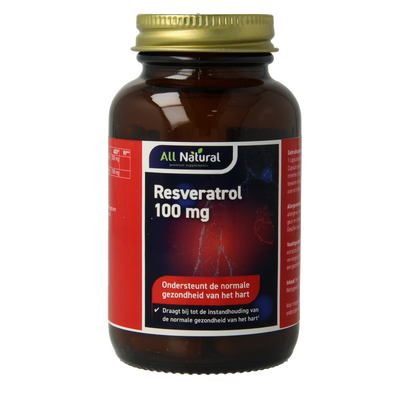 All Natural Resveratrol 100mg 60 Capsules