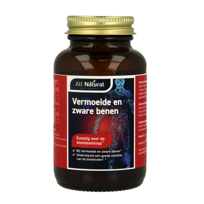 All Natural Vermoeide en zware benen 60 Vegetarische capsules