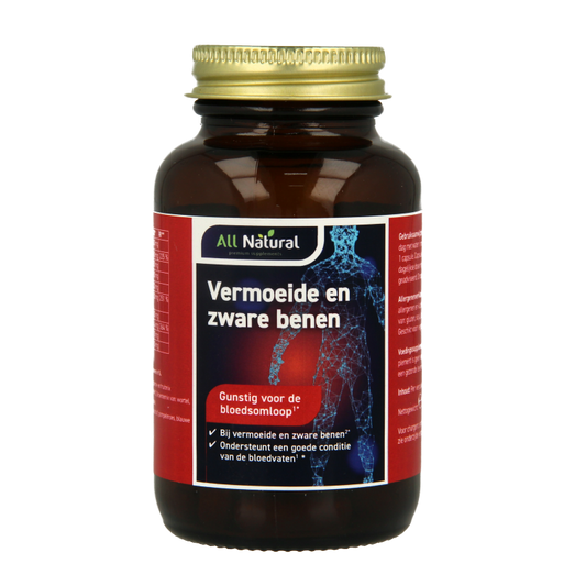 All Natural Vermoeide en zware benen 60 Vegetarische capsules