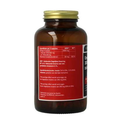 All Natural Omega 3 3000mg zuivere visolie 100 Capsules