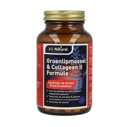 All Natural Groenlipmossel & collageen II formule 60 Tabletten