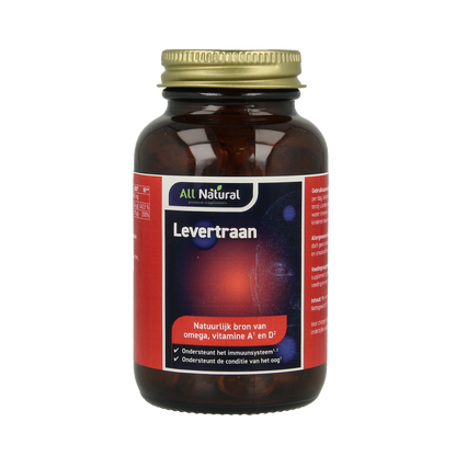 All Natural Levertraan vitamine a & d 100 Capsules