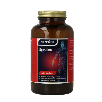 All Natural Spirulina 580mg 200 Tabletten