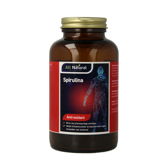 All Natural Spirulina 580mg 200 Tabletten