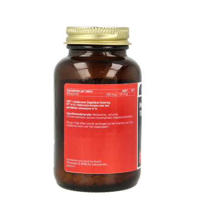 All Natural Melatonine 100mcg 500 Tabletten