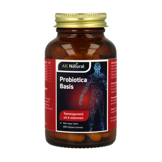 All Natural Probiotica basis 60 Vegetarische capsules