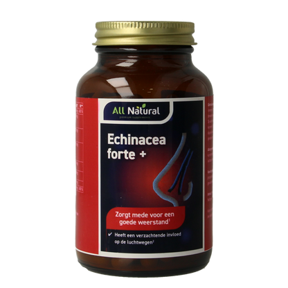 All Natural Echinacea forte plus cats claw 120 Vegetarische capsules