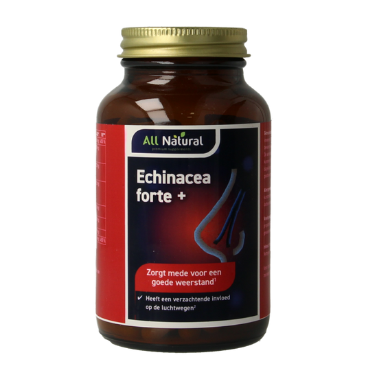 All Natural Echinacea forte plus cats claw 120 Vegetarische capsules