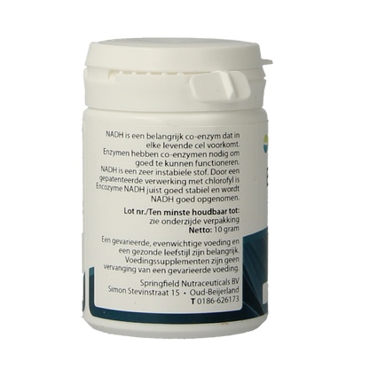 Springfield Encozyme NADH 10 mg 30 Capsules
