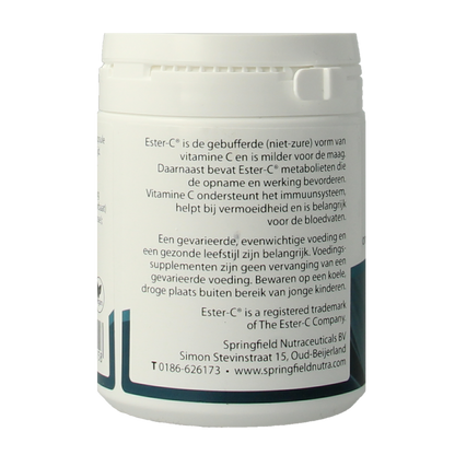 Springfield Ester-C gebufferde vitamine C 180 Vegetarische capsules
