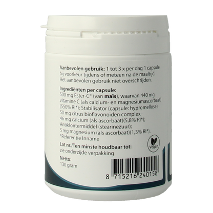 Springfield Ester-C gebufferde vitamine C 180 Vegetarische capsules