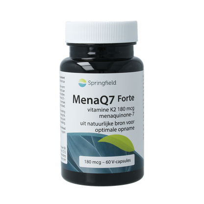 Springfield MenaQ7 Forte vitamine K2 180 mcg 60 Vegetarische capsules