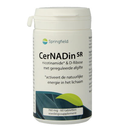Springfield Cernadin SR nicotinamide & D-ribose 760mg 60 Tabletten