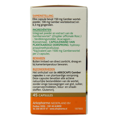 Arkocaps Gember 45 Capsules