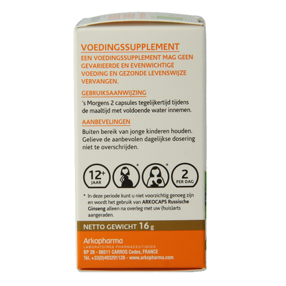 Arkocaps Russische ginseng bio 45 Capsules