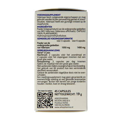 Arkocaps Valeriaan bio 45.00 Capsules