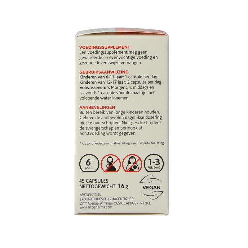 Arkocaps Weegbree bio 45 Capsules