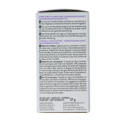 Arkocaps Mariadistel bio 45 Capsules