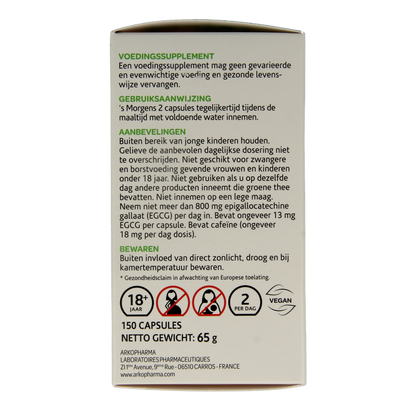 Arkocaps Groene thee bio 150 Vegetarische capsules