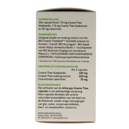 Arkocaps Groene thee bio 150 Vegetarische capsules