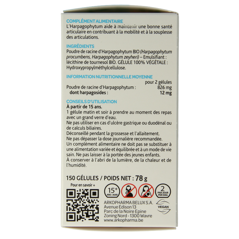 Arkocaps Duivelsklauw bio 150 Capsules