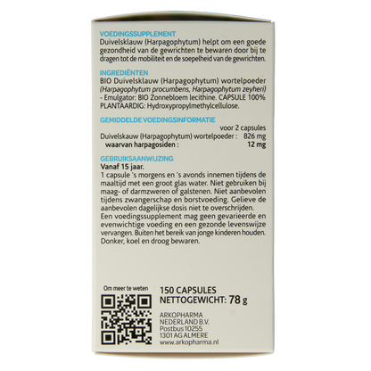 Arkocaps Duivelsklauw bio 150 Capsules