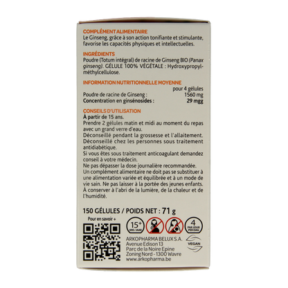 Arkocaps Ginseng bio 150 Capsules