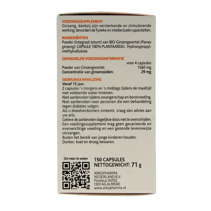 Arkocaps Ginseng bio 150 Capsules