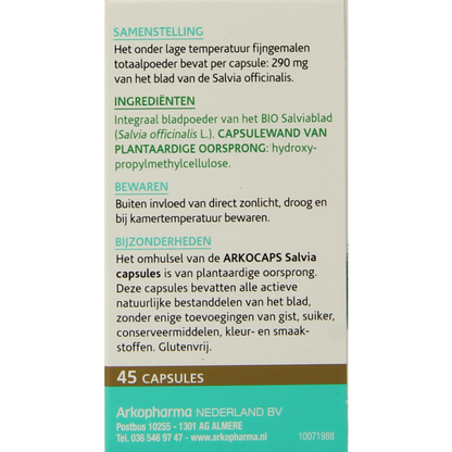 Arkocaps Salvia bio 45 Capsules