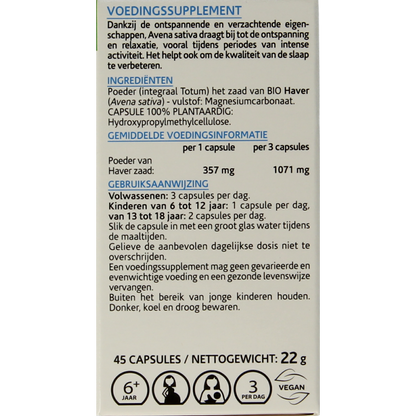 Arkocaps Avena sativa bio 45 Capsules