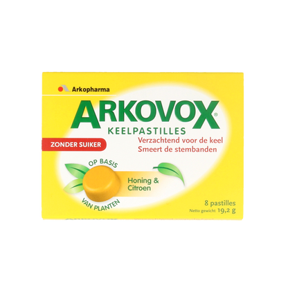 Arkovox Honing citroen keelpastilles 8 Pastilles