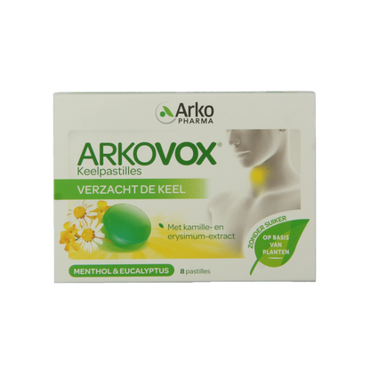 Arkovox Menthol eucalyptus keelpastilles 8 Pastilles