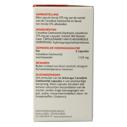Arkocaps Canadese geelwortel 45 Capsules