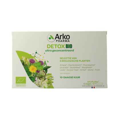 Arkofluids Detox drinkampullen 15ml bio 10.00 Ampullen