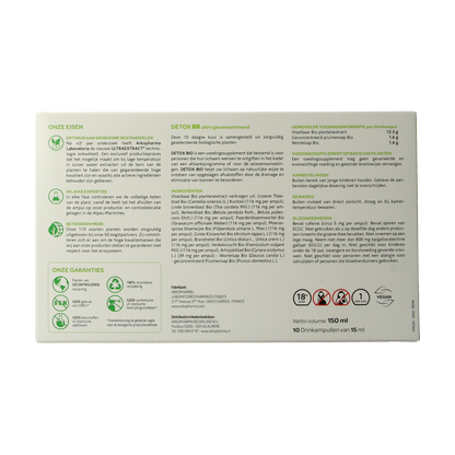 Arkofluids Detox drinkampullen 15ml bio 10.00 Ampullen