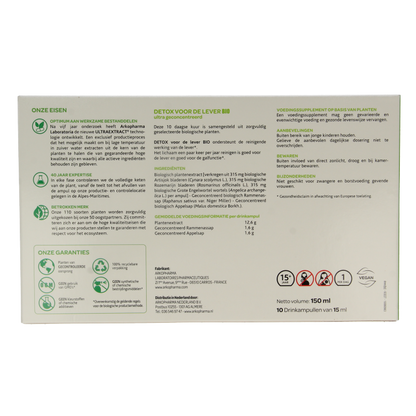 Arkofluids Detox lever bio 10 Ampullen