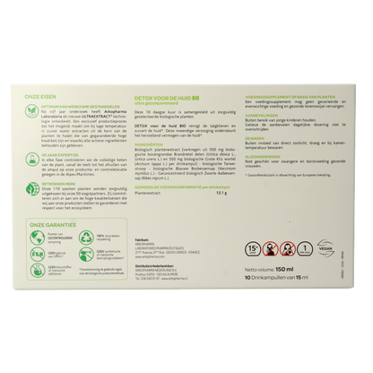Arkofluids Detox huid bio 10 Ampullen