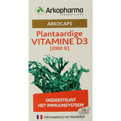 Arkocaps Vitamine D3 2000IE vegan 45.00 Capsules