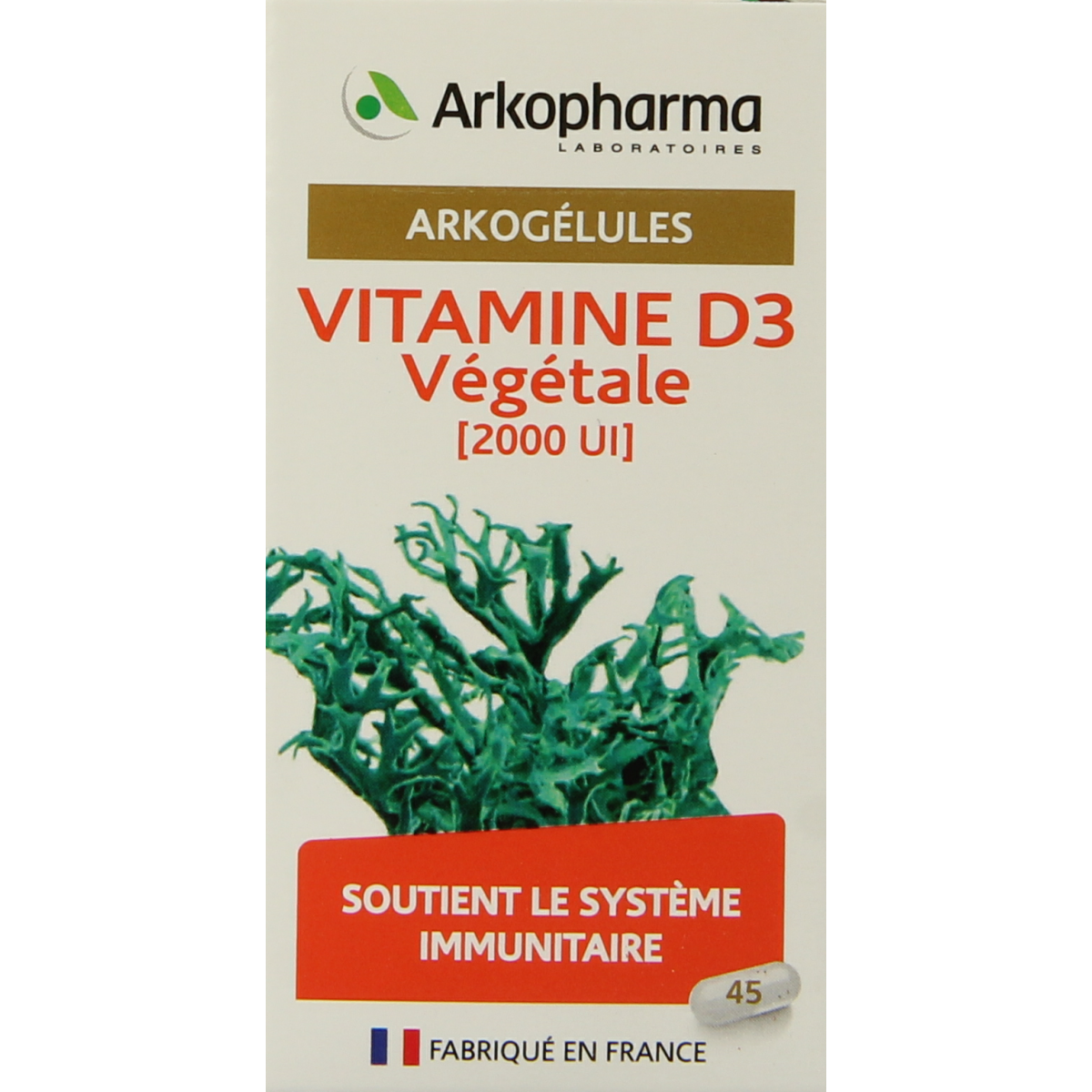 Arkocaps Vitamine D3 2000IE vegan 45.00 Capsules