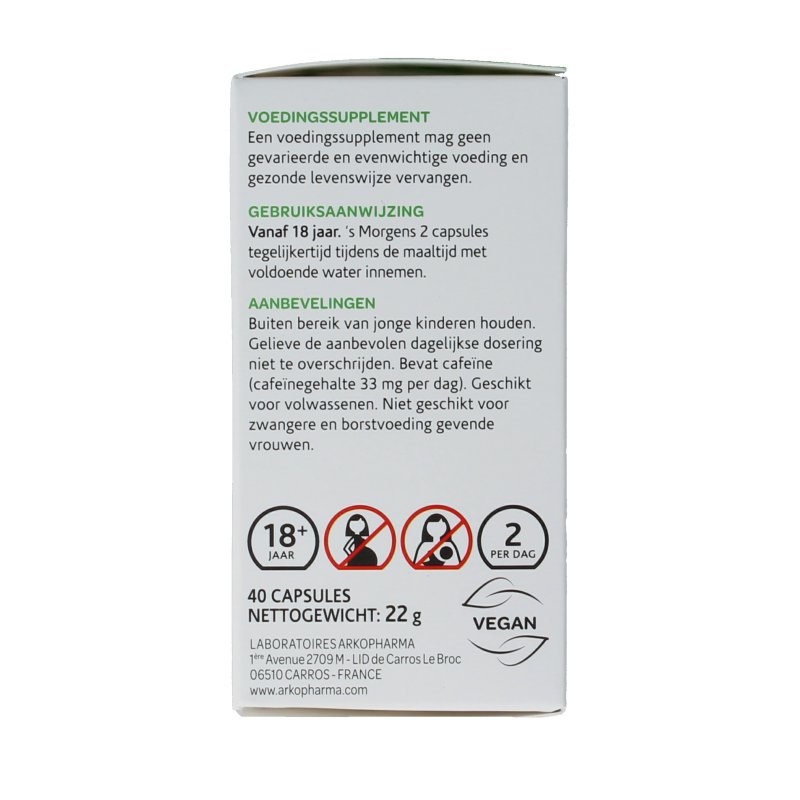 Arkocaps Guarana bio 40 Capsules