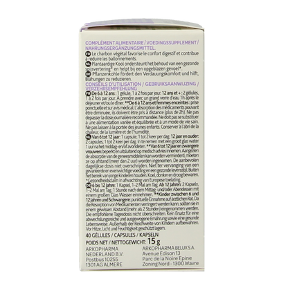 Arkocaps Plantaardige kool bio 40.00 Capsules