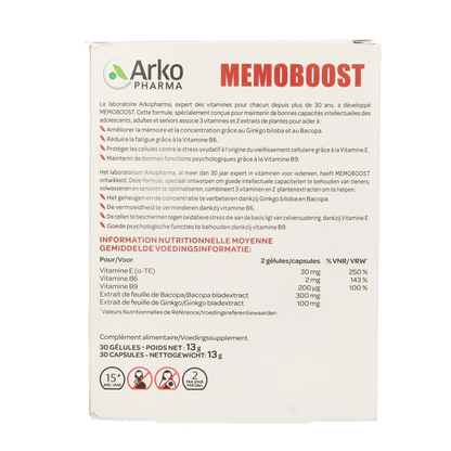 Arkopharma Memoboost 30 Capsules