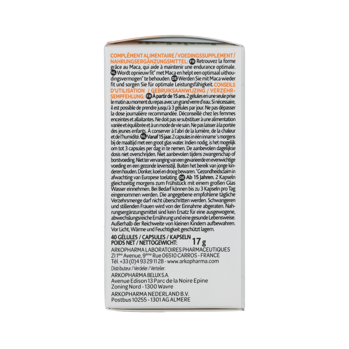 Arkocaps Maca bio 40.00 Capsules