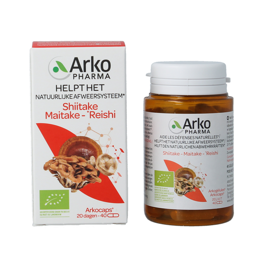 Arkocaps Reishi shiitake maitake bio 40.00 Capsules