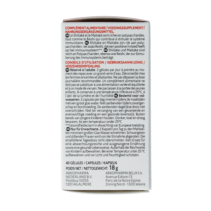 Arkocaps Reishi shiitake maitake bio 40 Capsules