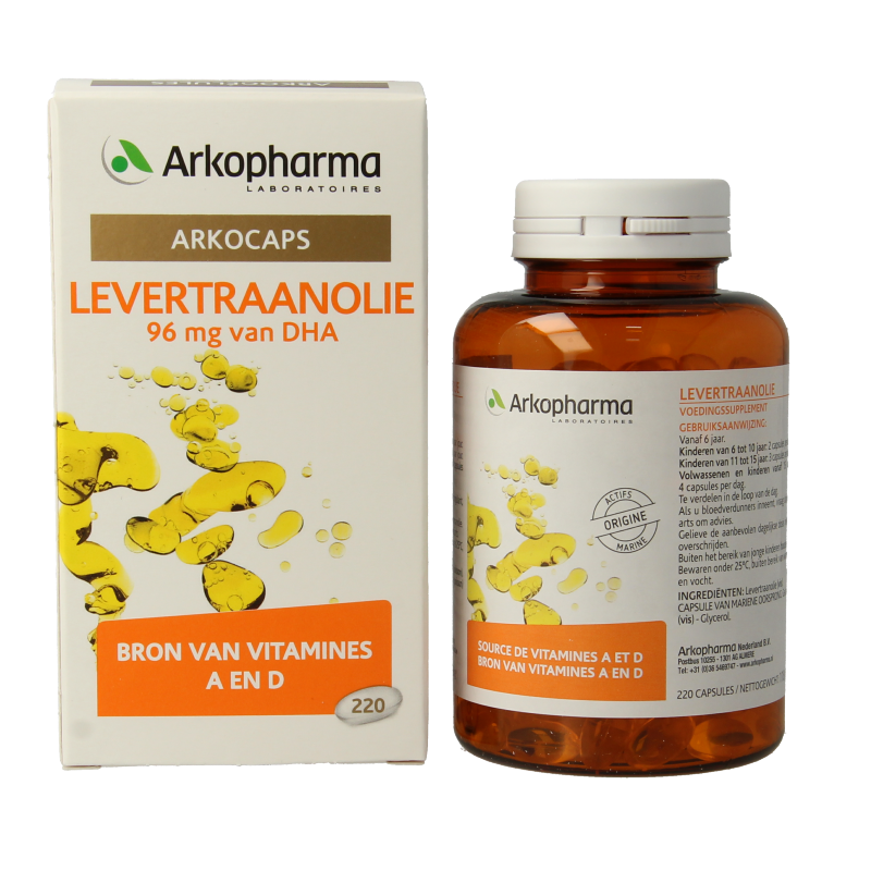 Arkocaps Levertraanolie 220 Capsules
